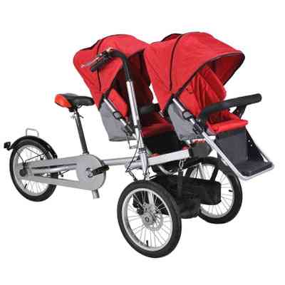 Matka jízda tříkolka kolo vozidlo, rodič-dítě, slitinový rám