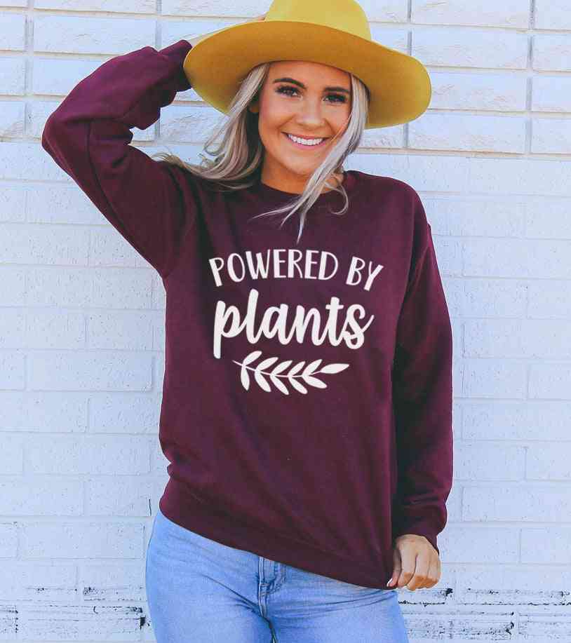 Powered By Plants Print Sweatshirt
