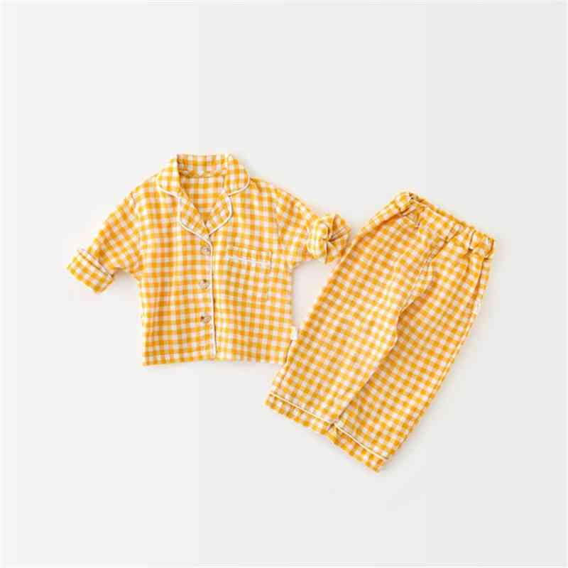 Koreai stílusú tavaszi baba pizsama szett, alvó viselet