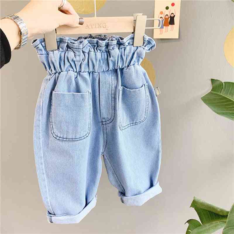 Children's Jeans Spring' High Waist Casual Pants