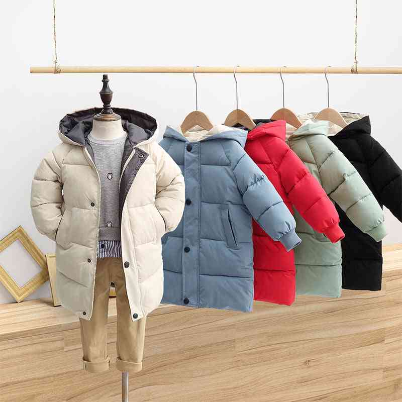 Children Jacket Hooded Down Cotton Thick Warm Parka Outerwear Coat