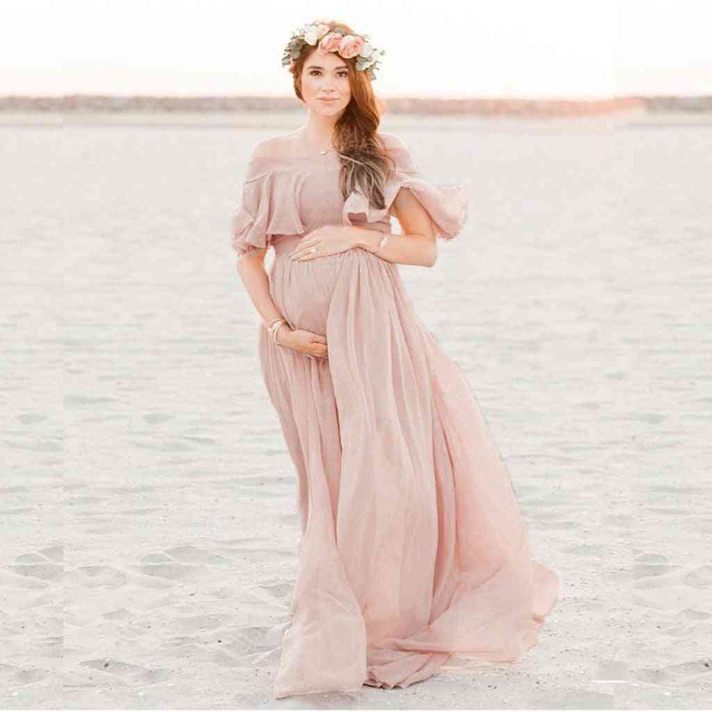 Chiffon Photography, Props Maxi Gown Dresses For Pregnant Women