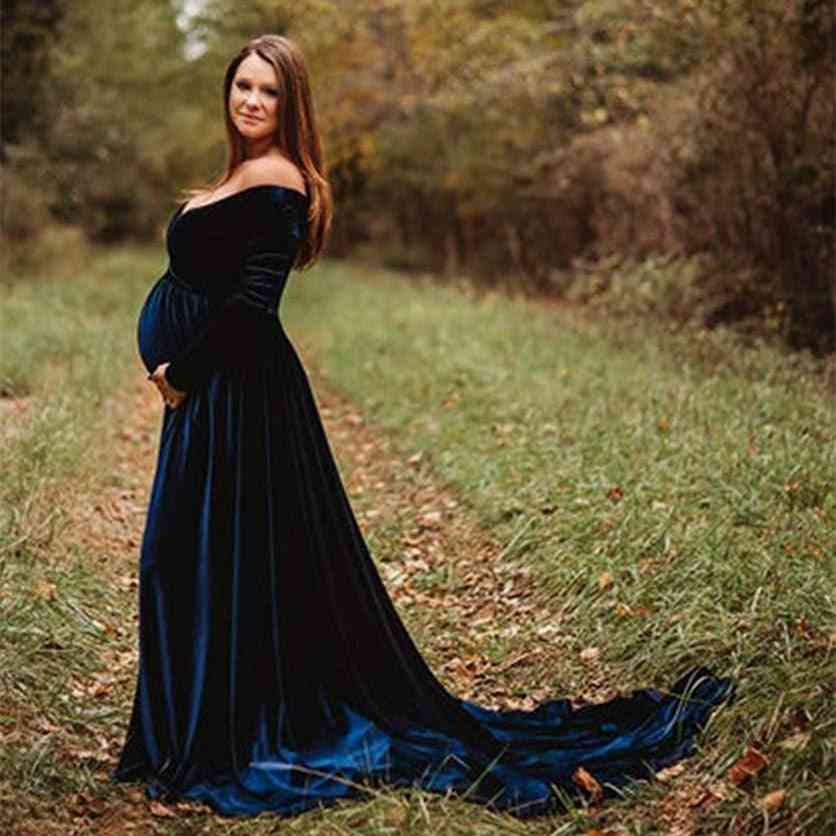 Kismama hosszú terhesség, fotózás kellékek, maxi ruha