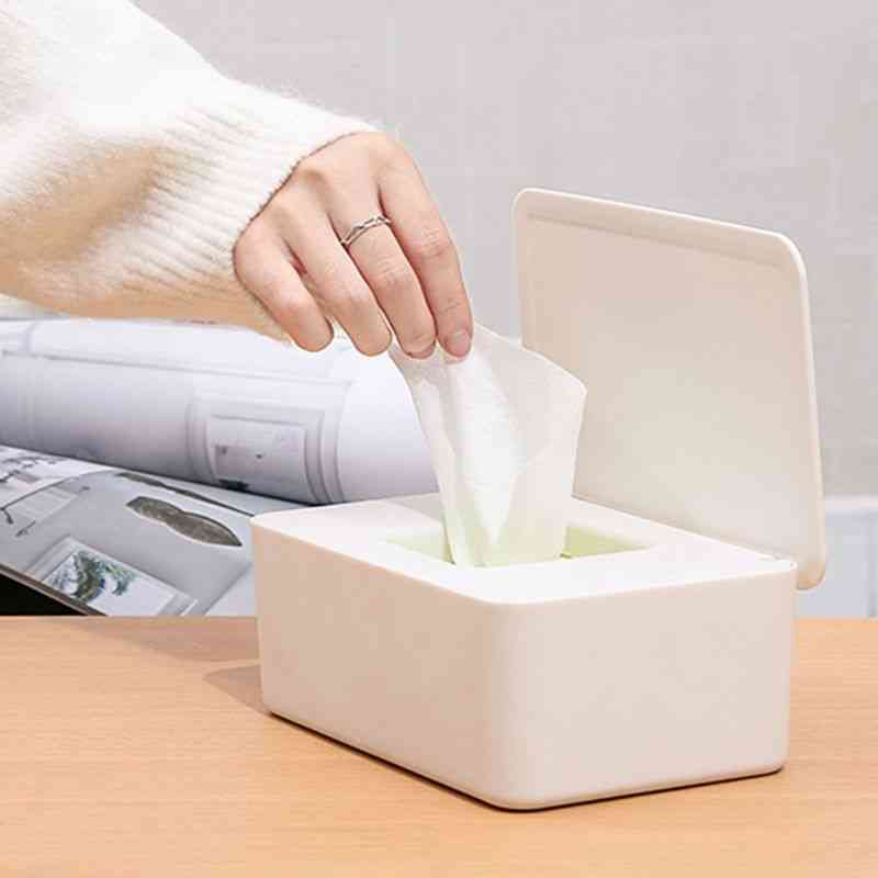 Wet Wipes Dispenser Holder, Tissue Storage Box Case With Lid (dispenser Holder)