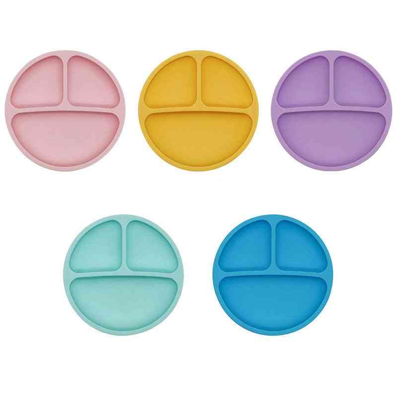 Baby Silicone Plate Dinner Dishes, Food Grade Feeding Tableware
