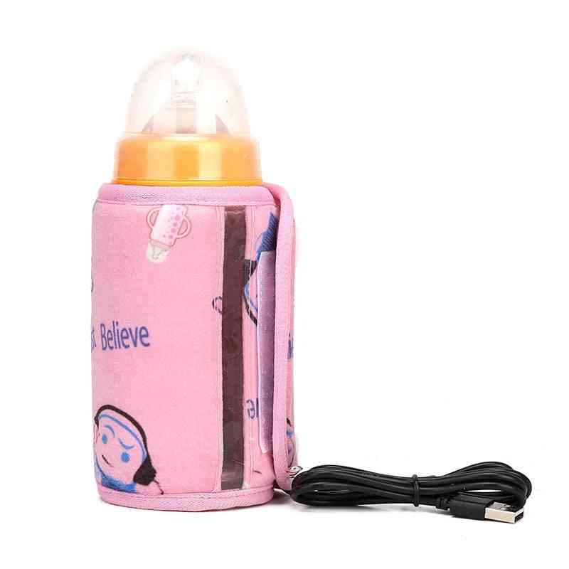 Usb Warmer Heater- Milk Powder Insulated Bag, Baby Bottle