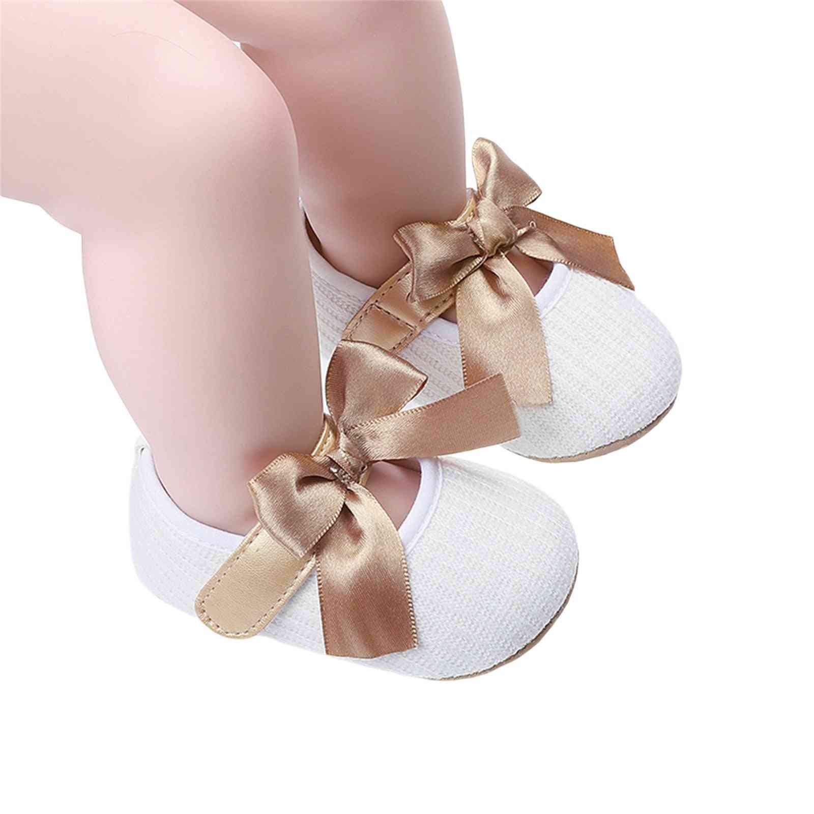 Spædbarn udhulet prewalker nyfødt prinsesse bowknot sko