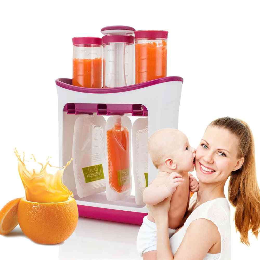 Kid Feeding Storage Supplies Tools, Toddler Fresh Squeezed Fruit Juice Containers