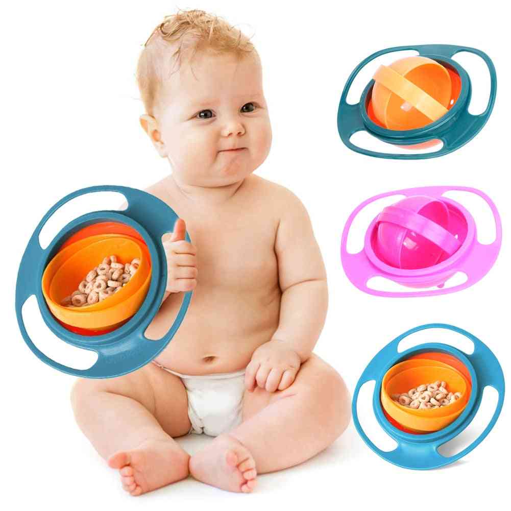 Baby Rotating Leak Proof Bowl, Feeding Dishes Tableware
