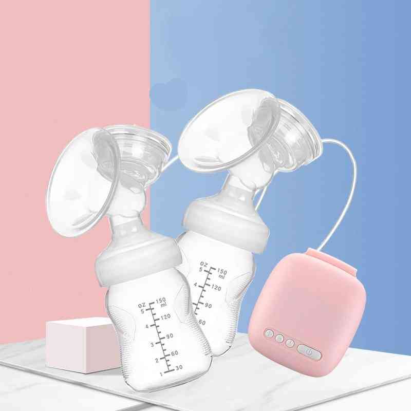 Electric- Double Breast Pumps For Baby (pink)