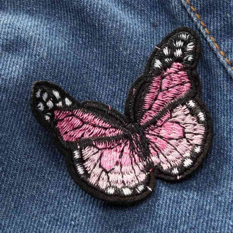 Butterfly Ripped, Skinny Casual, Denim Jeans Pants For