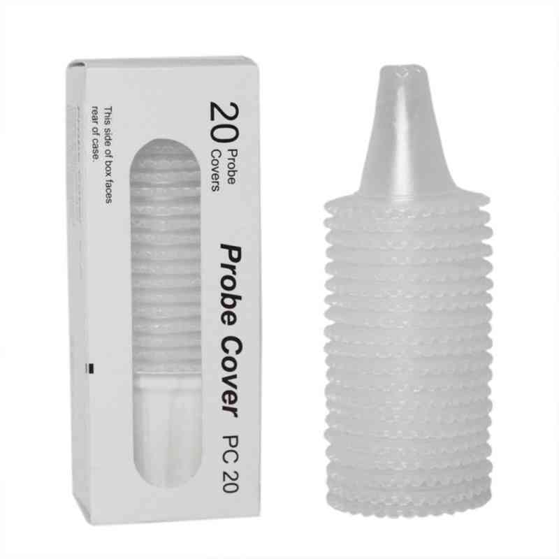 20szt- termoskanowy termometr douszny, soczewka jednorazowa, osłona filtrów (biała)