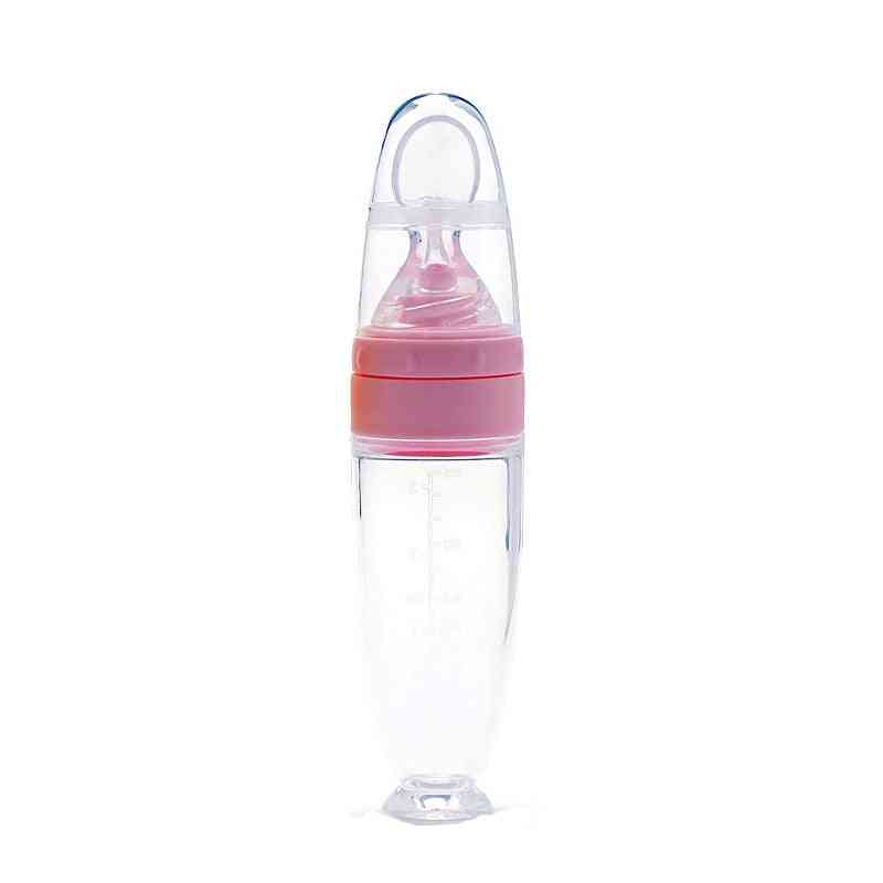 Baby's Feeding Spoon, Silicone Food Supplement, Rice Paste Bottle