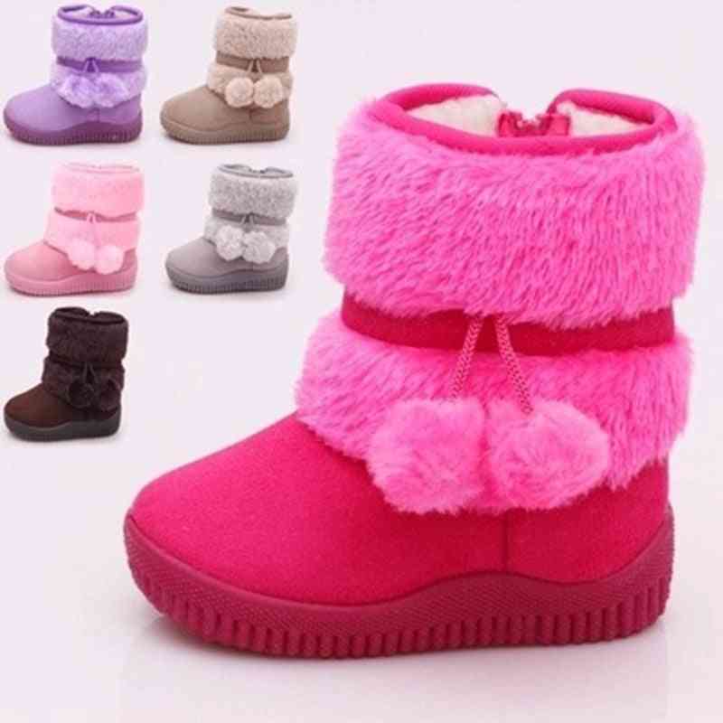 Winter Warm- Lobbing Ball, Thick Snow Boots, Princess Shoes For,