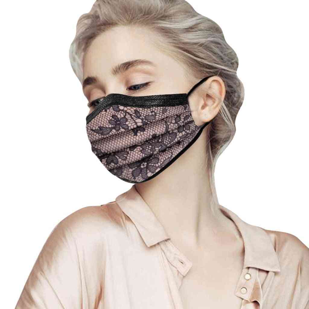 Lace Disposable Protection Three Layer Breathable Face Mask