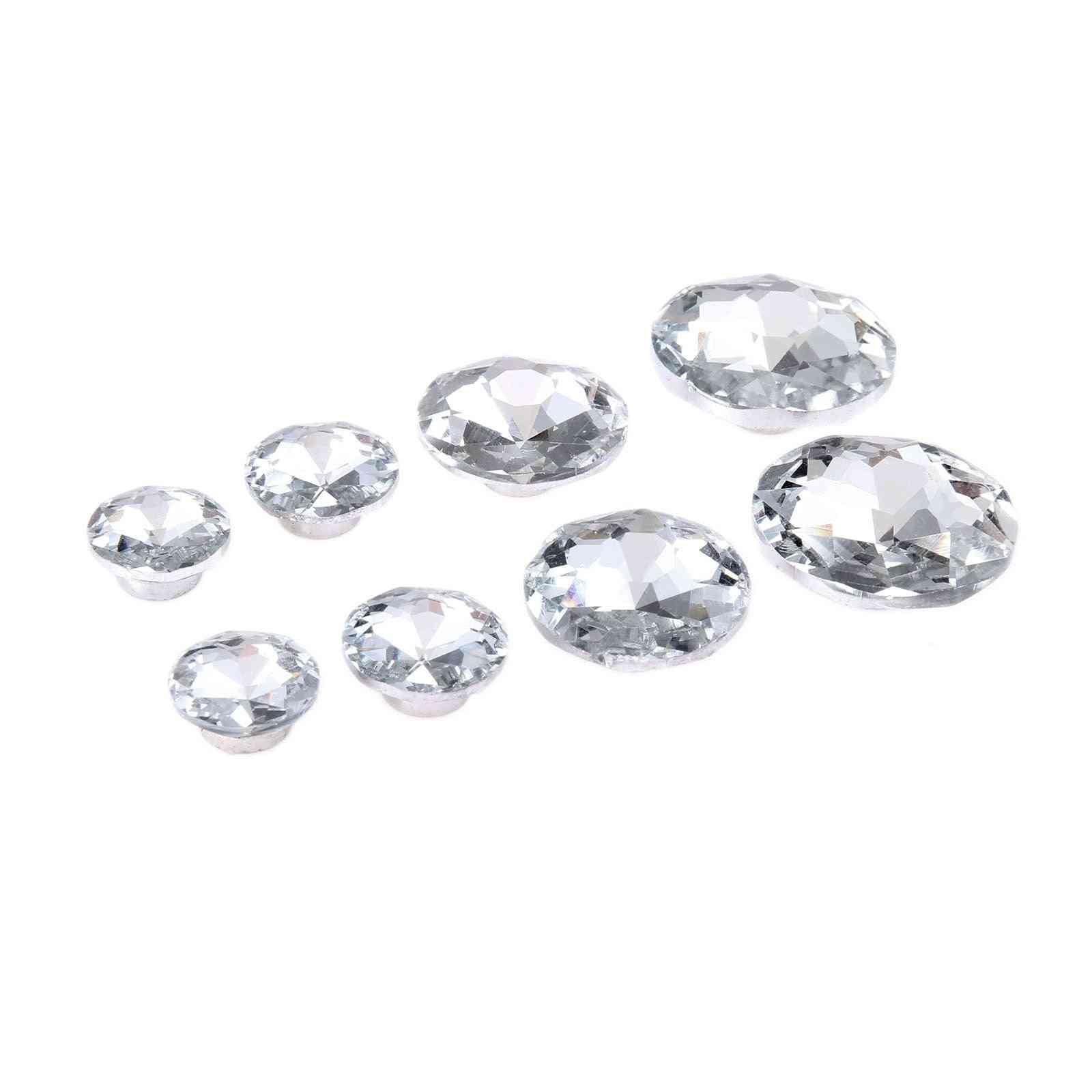 Diamant kristall klädsel naglar knapp stift stift