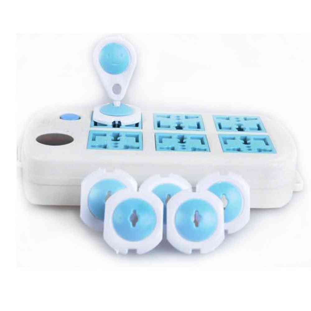 6pcs- Electric Plastic, Security Lock, Outlet Plugs Socket For Baby Safety