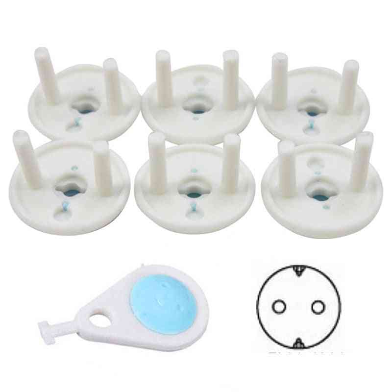 6pcs- Electric Plastic, Security Lock, Outlet Plugs Socket For Baby Safety