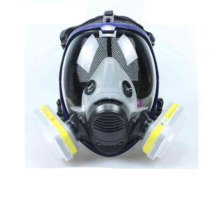 Gasmaske, støvtæt åndedrætsmaling pesticid spray silikone helmasker