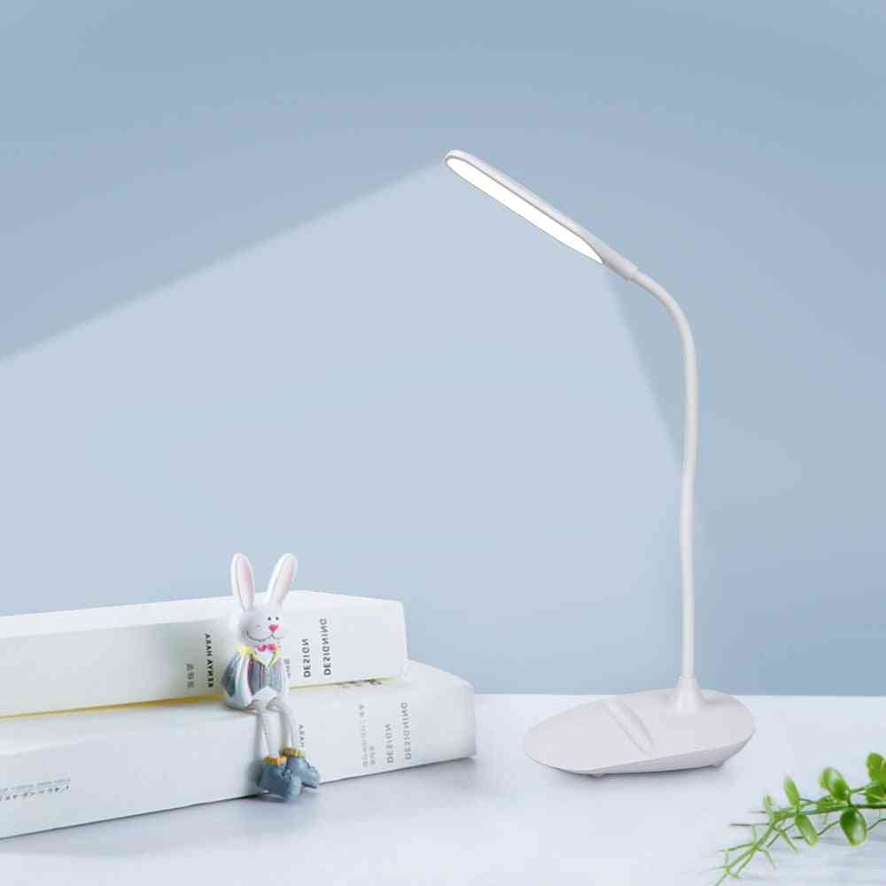 Led Desk Lamp, Touch Control Brightness Eye-caring Table Light
