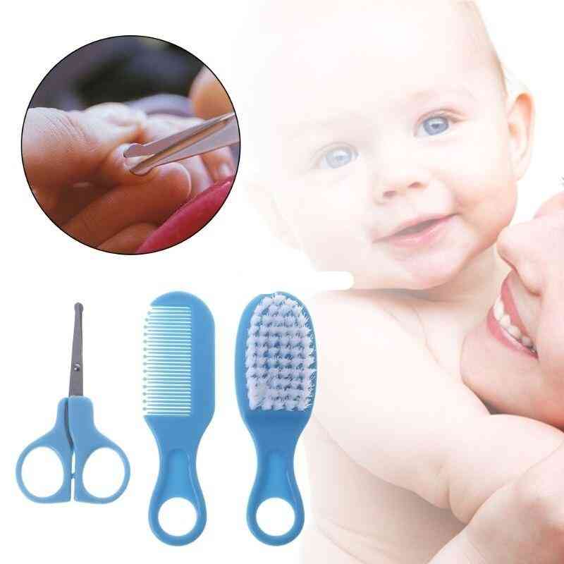 Baby Grooming Brush Comb Scissors Nail Cutter