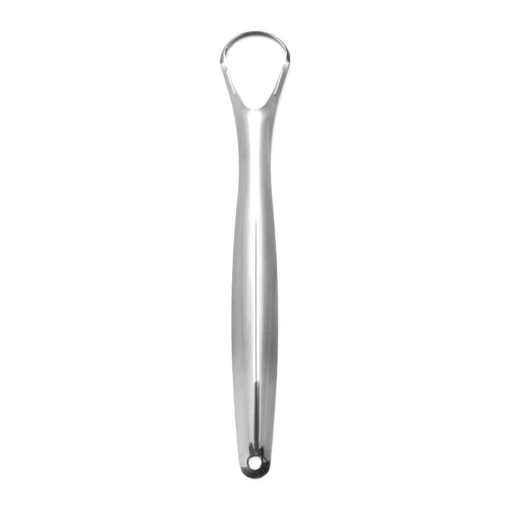 Useful Tongue Scraper Stainless Steel Oral Tongue Cleaner Mouth Brush