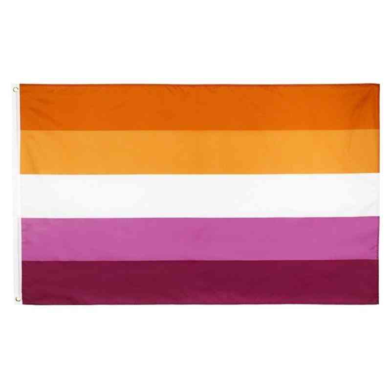 Sunset Lesbian Pride Flag Rainbow