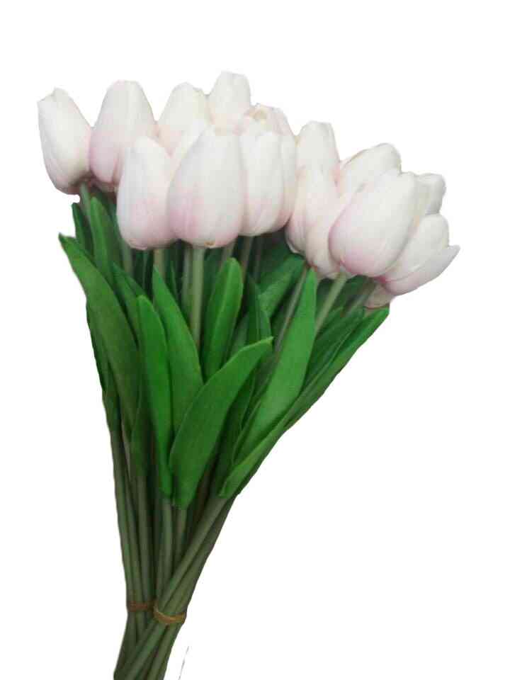 Mehka silikonska umetna roža tulipanov za dom, poročna dekoracija