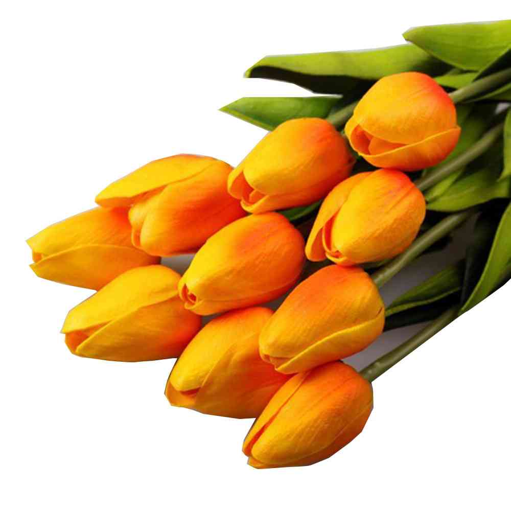 Fiore di tulipani artificiali in silicone morbido real touch per la casa, decorazione di nozze