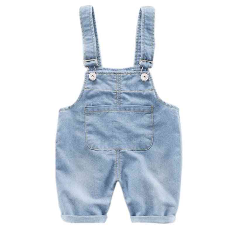 Baby Cotton Elastic Denim, Suspender Pants
