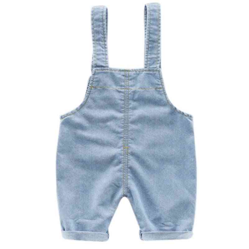 Baby Cotton Elastic Denim, Suspender Pants