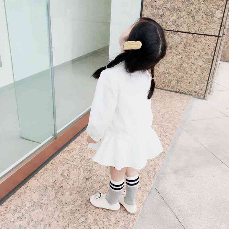 Little Girl Long-sleeved Shirt Top, Skirt