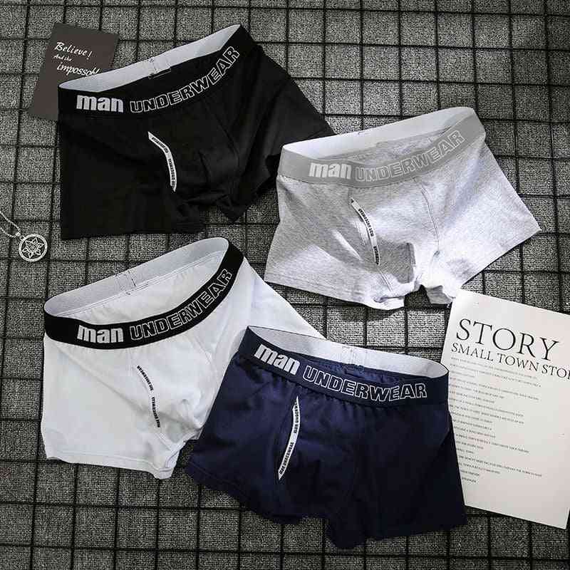 Boxer in cotone tinta unita, pantaloncini intimo (set 2)