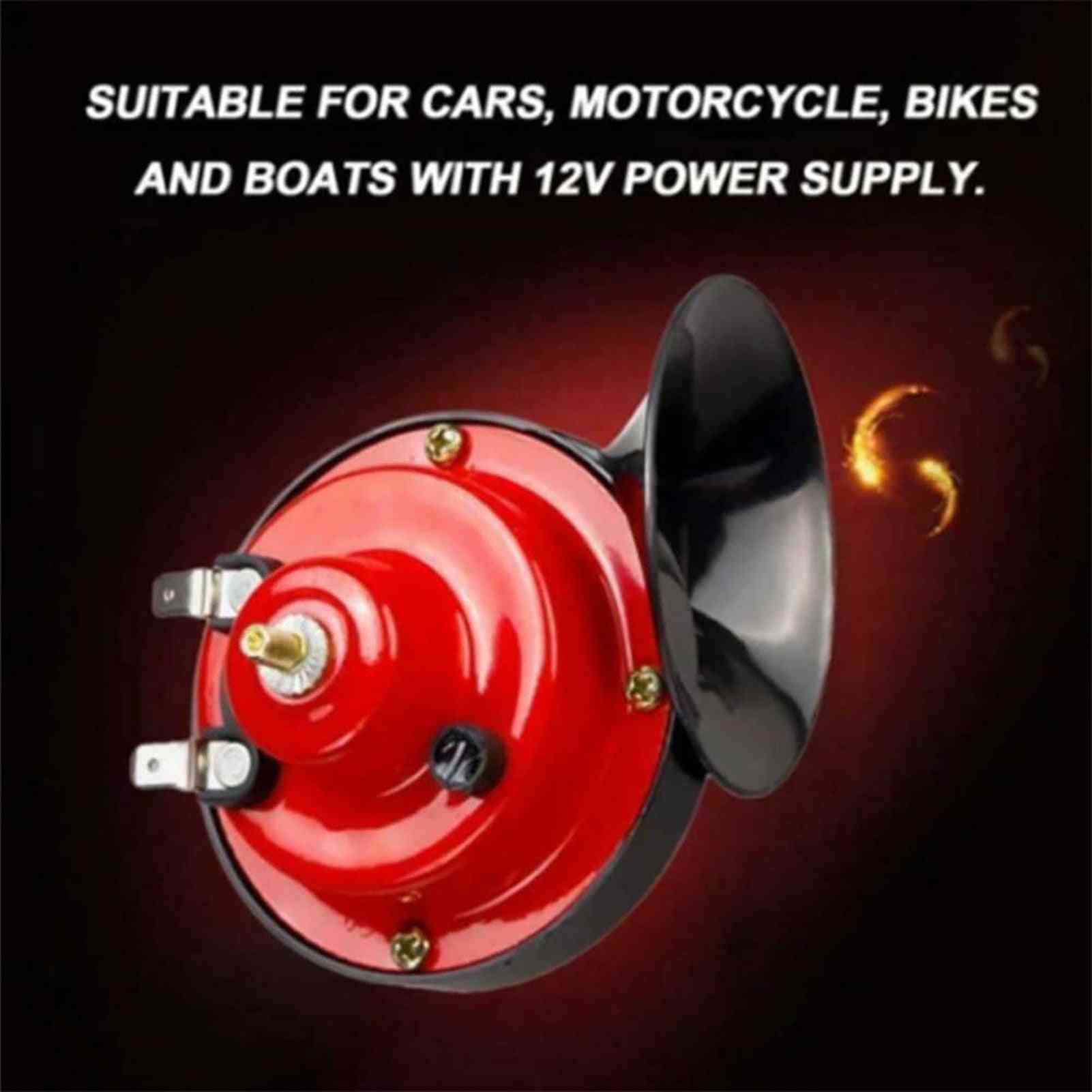 12v 110db motorsykler elektrisk kjøretøy snegle høyt horn motorsykkel tilbehør verktøy