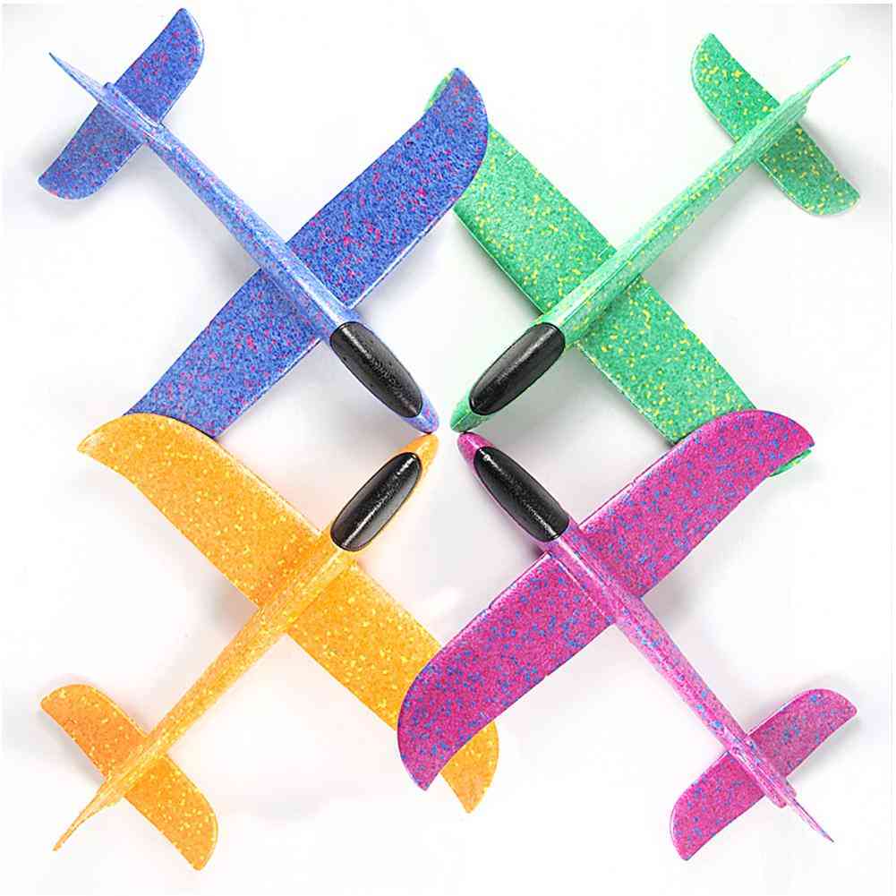 36/48cm Led Hand Throw Flying Glider Planes Foam Epp Resistant Aircraft Outdoor Toy