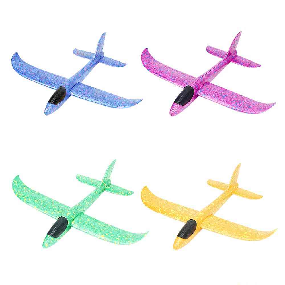 36/48cm Led Hand Throw Flying Glider Planes Foam Epp Resistant Aircraft Outdoor Toy
