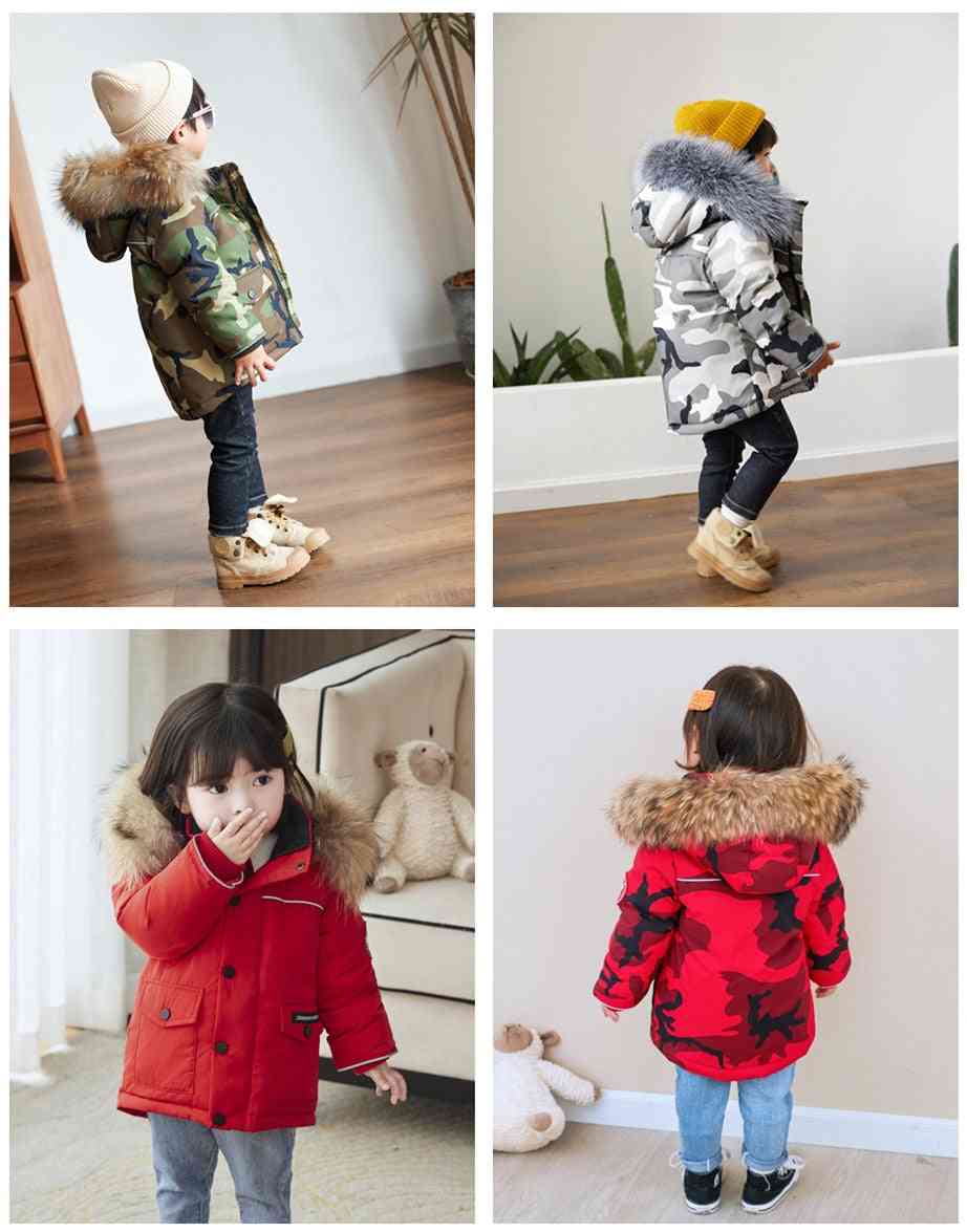 Børns baby dreng vinter vandtæt camouflage jakke