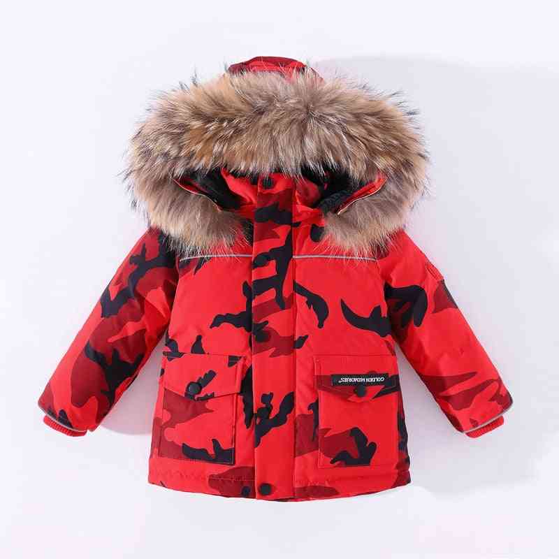Children's Baby Boy Winter Waterproof Camouflage Jacket