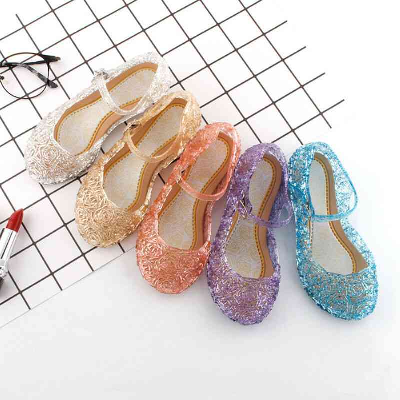 Summer Fancy Crystal Pvc Transparent Jelly Sandals