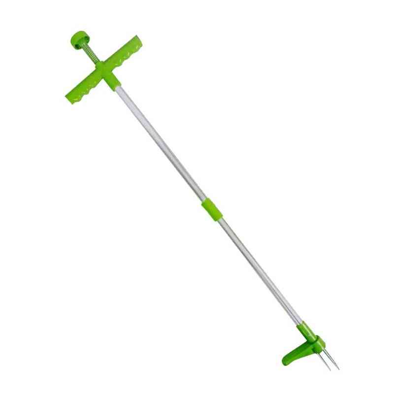 Portable Long Handled, Lightweight Claw Weeder, Durable, Manual, Outdoor, Stand Up Garden Lawn Grass Puller, Root Remover