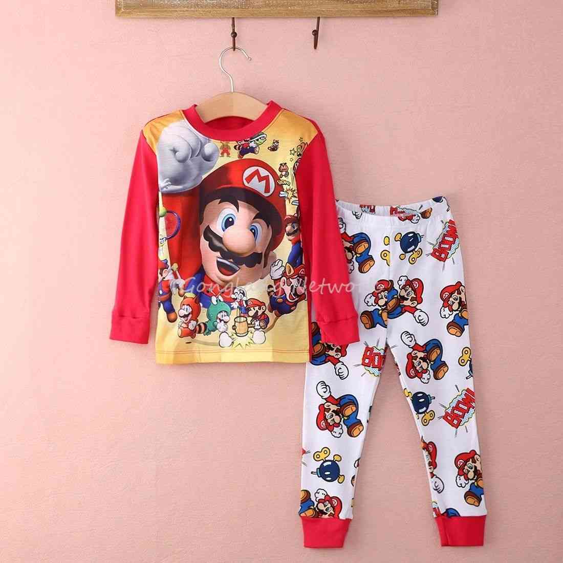 Super Mario Baby Kids Sleepwear, Nightwear, Pajamas Sets