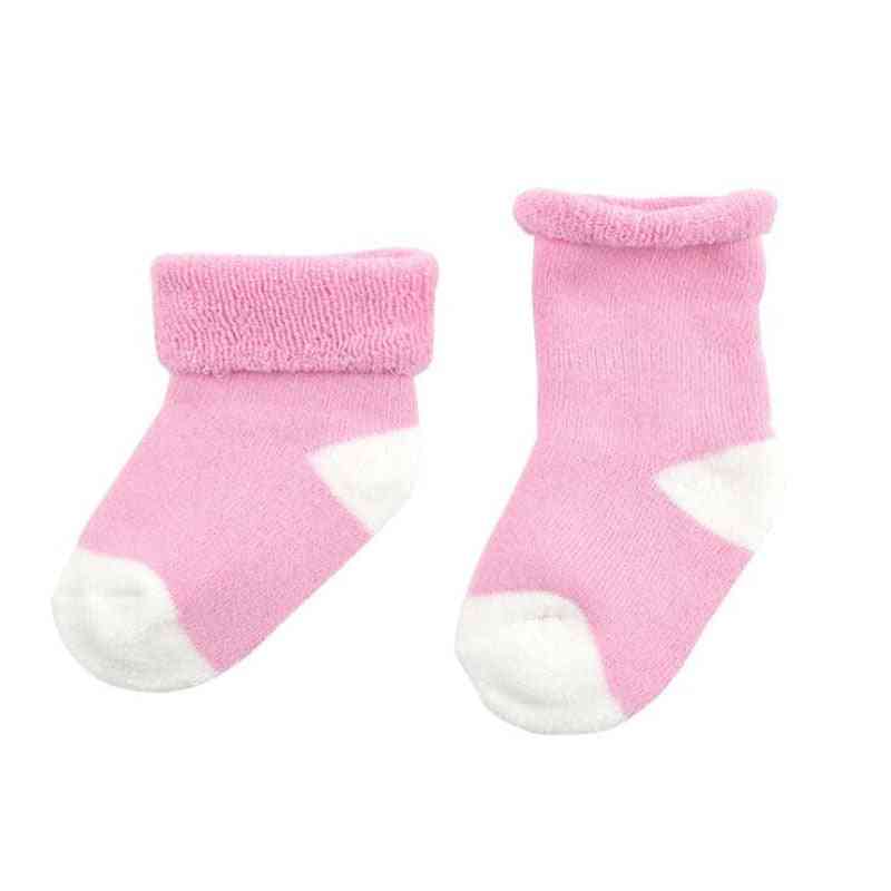 Autumn And Winter Cotton Thick Warm Baby Foot Socks