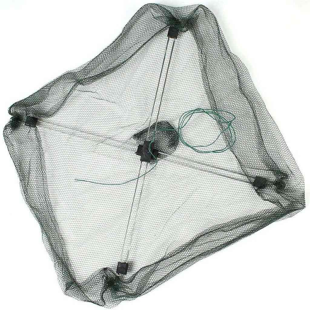 Portable- Folded Fishing Net, Baits Mesh Durable For Shrimp Minnow Crayfish