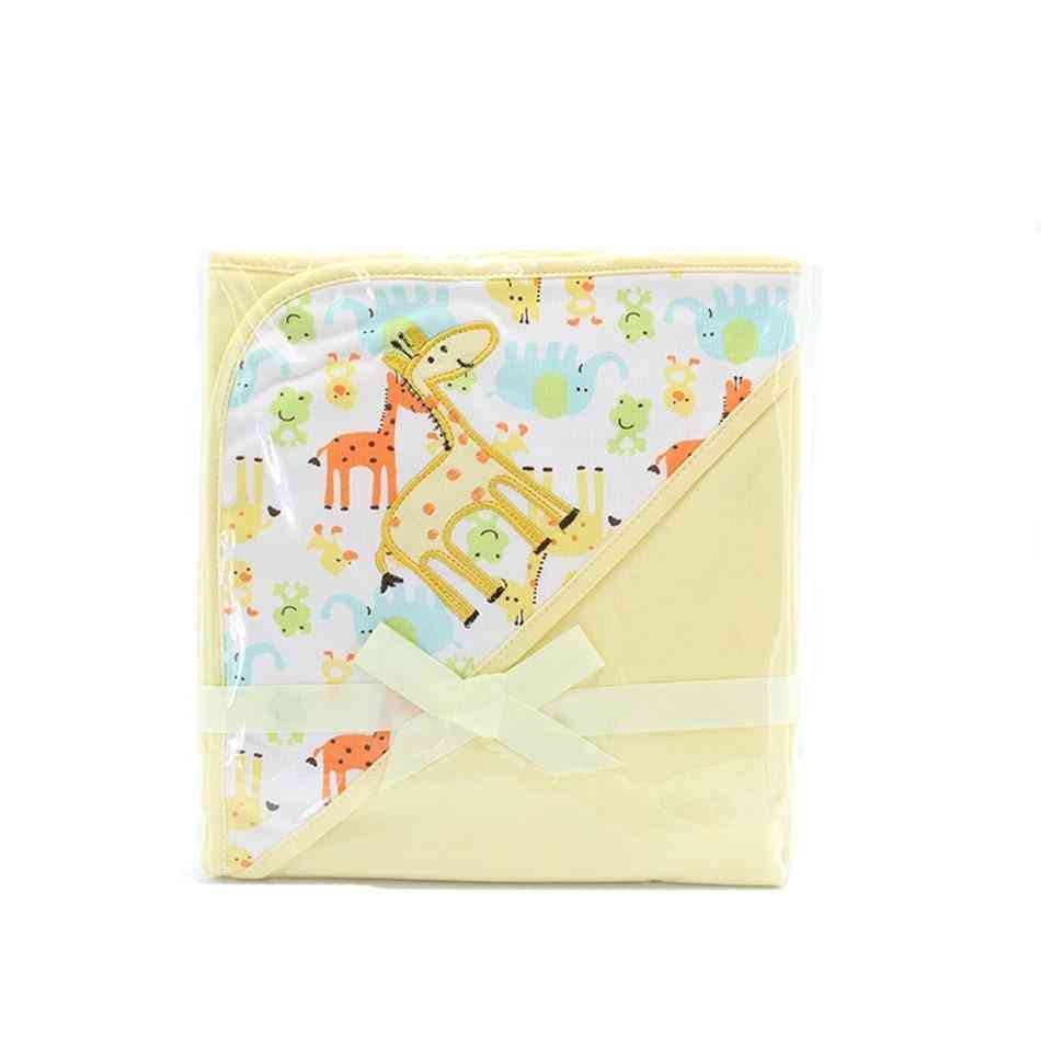Tecknad morgonrock med luva, filthandduk för babybarn