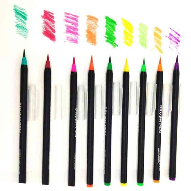48 väriä art marker vesiväri harja kynät maalaus piirustus (48 väriä)