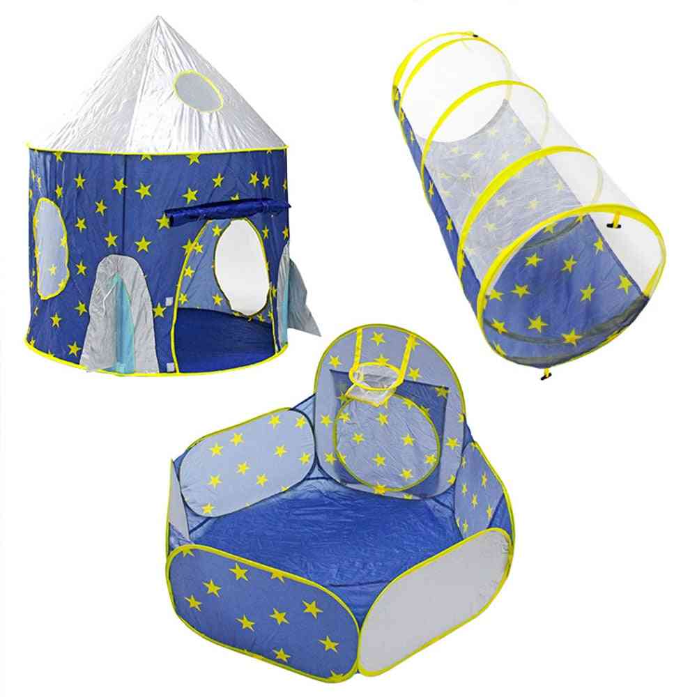 Portable 3 In1 Kid Crawling Tunnel Play Tent