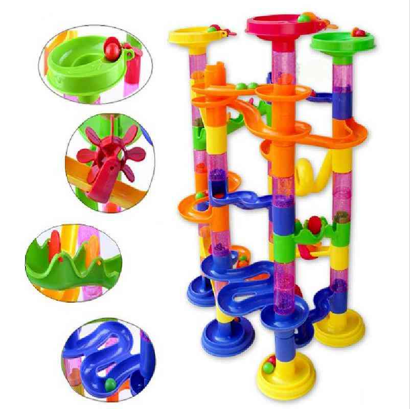 Educational Toy, Gravitrax Run Track Building Blocks Kids Maze Ball Roll