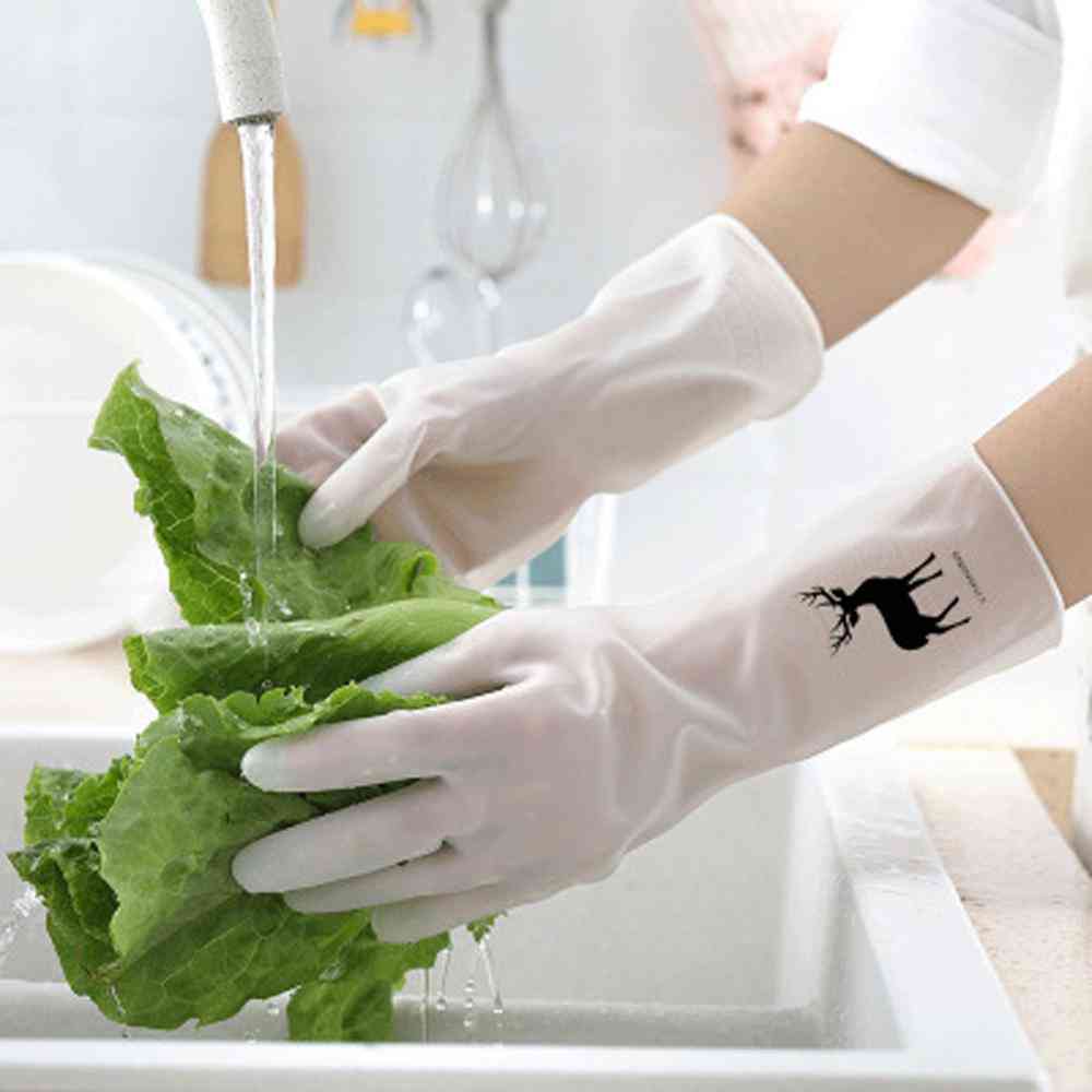 Rubber Latex Dishwashing Gloves For Durable Cleaning & Chores Tools