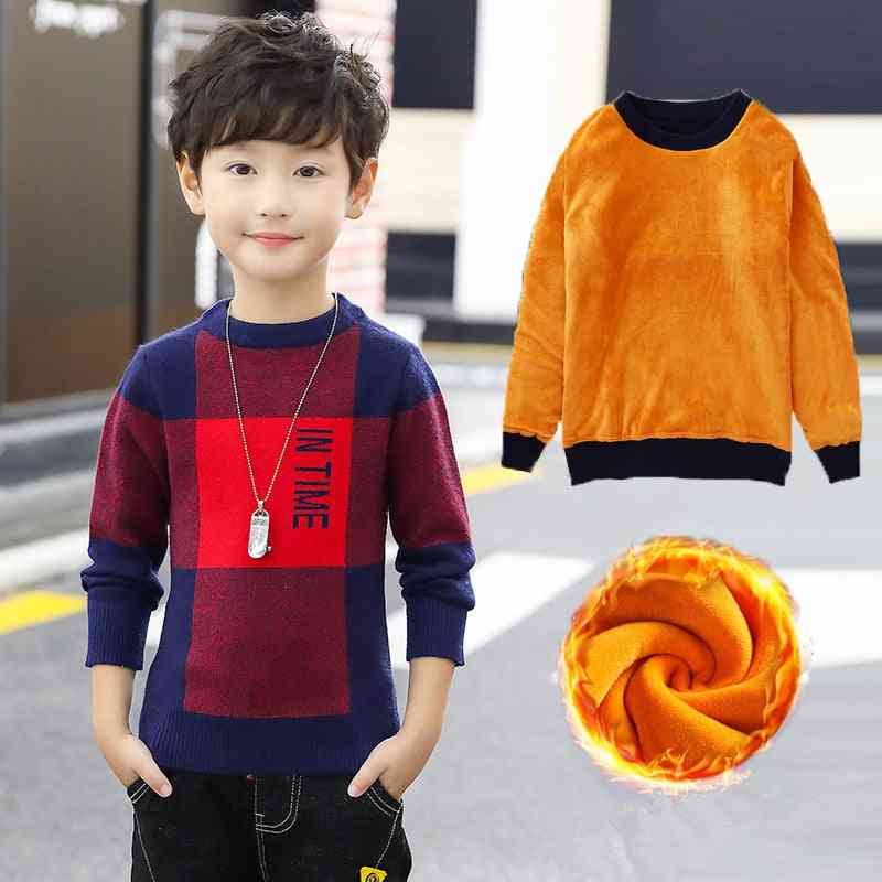 Fashion Spring Winter Boy Outerwear Cotton Knitwear Sweater