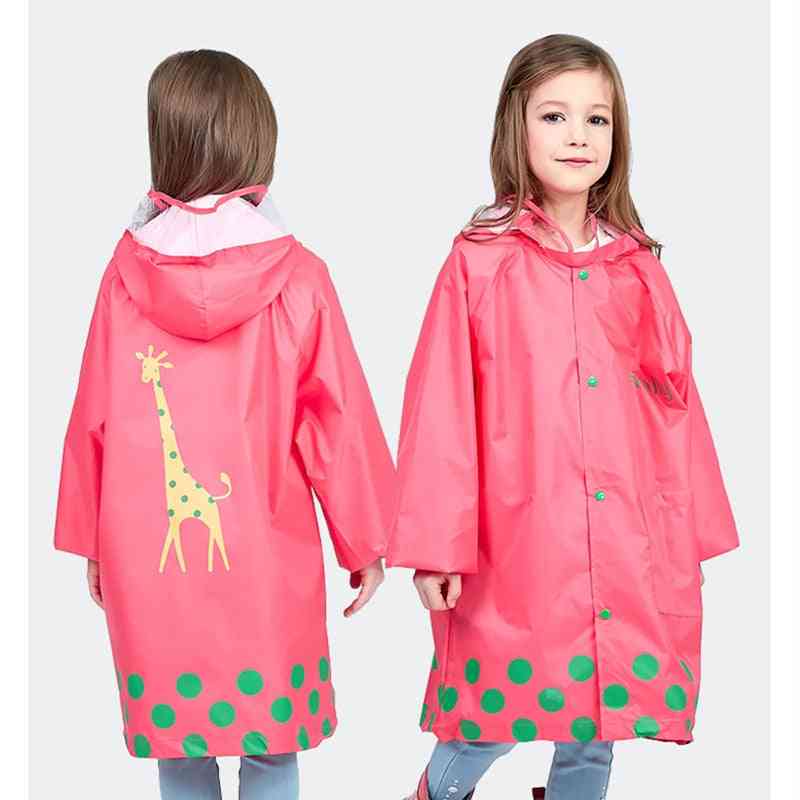Børne regnfrakke vandtæt regntøj hættetrøje